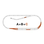 Roco Line C-track Set, With Ballast 42021 Ho 1/87. Fixed Price $89.27.