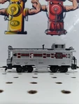 Bachmann Ho / 1:87 Scale "burlington Route" 5 Window Caboose #12384 - Rtr. Fixed Price $11.49.