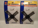 Life Like Ho Scale 90 Degree Train Crossings #8620 .new Old Stock. Fixed Price $9.99.