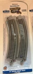 Bachmann E-z Track Ho 15" Radius Curves (4) Nickel Silver Roadbed BAC44505 New. Fixed Price $15.00.