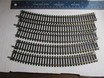 Tyco # 15685 18 Right Curve Ho Scale Track Pcs. Fixed Price $12.00.
