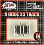 Atlas 2008 Code 55 Track W/nickel Rail & Brown Ties Straight. Fixed Price $5.99.