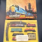 Bachmann Ho Scale Electric Analog Starter Set Emd GP-40 Santa Fe Penn Central. Fixed Price $150.00.