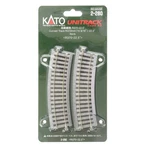 Kato 2280 370MM 14-9/16" Radius Curve Track 22.5 Degree (4) : Ho Scale. Fixed Price $15.99.