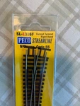 Peco SL-E386F Code 55 Curved Turnout ( Right ) Electrofrog. Fixed Price $25.37.
