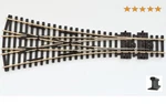 Peco Ho Scale New 2026 3 Way Turnout Medium Radius Insulfrog Code 100 SL-99. Fixed Price $77.78.