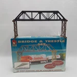 Life-like Bridge & Trestle Set Ho # 8202 Complete (bonus 3 Cars). Fixed Price $10.00.