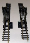 Vintage Casadio Ho Scale Turnouts Pair - 2511 Rh & 2512 Lh Brass Track Switches. Fixed Price $14.55.