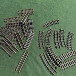 Huge Lot Of Rea Train Tracks 11 Curve, 21 Straight Wow Nice! 600MM 300MM Brass. Fixed Price $129.99.