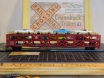 Ho Bachmann 89' 3-LEVEL Auto Carrier For Restor'n Atsf 88969 W/10 Cars (050500). Fixed Price $17.79.