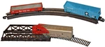 Bachmann Train Set Santa Fe Loco Hopper Gondola Bridge Track Runs Forw Rev Rr. Fixed Price $28.99.