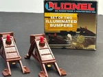 Vintage Lionel Illuminated Bumpers (2) O27 Gauge W/ Box 6-12715. Fixed Price $29.99.