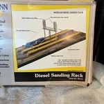Bachmann Plus Ho Scale Diesel Sanding Rack Kit #35113 Open Box Complete. Fixed Price $22.00.