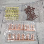 Bachmann Train 12 Telephone Poles 24 Street Signs Unpainted People Figures. Fixed Price $14.00.