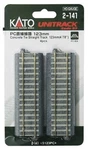 Kato 2-141 Ho Scale Unitrack Pc Straight Line 123MM (4 Pieces). Fixed Price $14.69.
