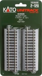 Kato 2-120 Ho Scale 114MM 4-1/2" Straight Track 4PCS. Fixed Price $13.82.