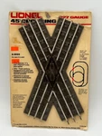 Vtg Lionel 6-65021 O-27 Gauge 45-DEGREE Crossing Track Tubular Intersection. Fixed Price $16.99.