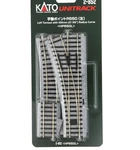 Kato #2-852 Ho Left Turnout With 550MM (21 5/8") Radius Curve Code 83 Rails. Fixed Price $56.95.