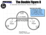 Lionel Fastrack Double Figure 8 Twice Around Pack 12019 5' X 10' New. Fixed Price $178.84.