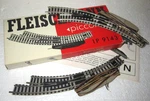 Fleischmann 9143 Electric Curved Left/right Hand Turn Out Switch Points Nos. Fixed Price $53.95.