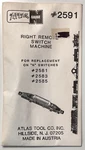 Atlas Scale Right Remote Switch Machine #2591. Fixed Price $10.99.