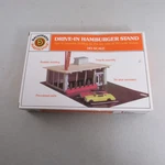 Bachmann Ho Scale Drive-in Hamburger Stand Plasticville 45434. Fixed Price $16.50.