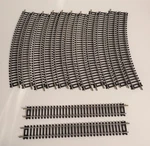 13 Feller Garnet Italy Ho Scale 18" Straight & Curved Model Railroad Tracks. Fixed Price $12.99.