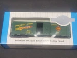 Bachmann Silver Series #17032 Ho Toledo, Peoria & Western 40' Box Car. Fixed Price $19.00.
