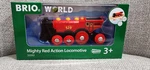 Brio World 33592 Mighty Red Action Locomotive Battery Operated Toy Train New Nib. Fixed Price $39.99.