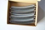 064(B) Bachmann Lot Of 12 Pcs.n Scale 44880 11.25R. Ez Track Nickel Sil.rail. Fixed Price $34.95.