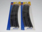 Life Like Ho Scale 1:87 #8602 9" Curved Track 4 Pack X2 (8 Sections) New Sealed. Fixed Price $11.95.