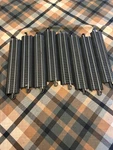 Bachmann Ho Scale Ez Mate Track Steel Alloy With Black Roadbed Eight Pieces. Fixed Price $8.50.