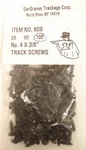 Gargraves 806-1 #4 X 3/8" Black Track Screws. Fixed Price $5.36.
