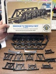Bachmann Ho Railroad 17 Pc Bridge'n Trestle Set 46225 Model New. Fixed Price $9.99.