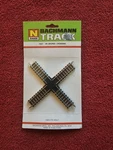 Vtg Bachmann Scale #7657 90 Degree Track Crossing Nos. Fixed Price $12.99.