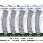 Kato 20-181 Unitrack Scale Double Curve R414/381-45 Model Railroad 5PCS. Fixed Price $89.00.