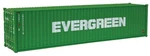 Walthers 949-8258 Ho Evergreen 40' Hi Cube Corrugated Side Container. Fixed Price $13.27.