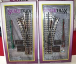 Scale 0-54 Trax Remote Switch Left Right Hand Pair By Mth. Fixed Price $245.00.