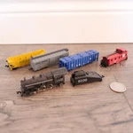 Vintage Minitrix Scale 9MM At & Sf 9100 Train Engine W/ 4 Cars Parts Lot !!!. Fixed Price $79.99.