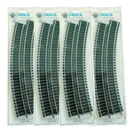 Bachmann 44102 18" Radius Ho Gauge Steel Rail Curved Train Track Set Of (16PC). Fixed Price $18.00.