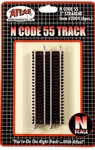 N Scale Atlas 2004 Code 55 3" Straight Track (6) Pcs. Fixed Price $6.38.
