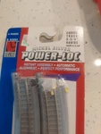 Life-like Scale NO.7803 Curved Track 9-3/4" Radius Power Loc Pieces. Fixed Price $19.00.