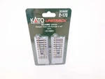 Kato 2-170 Ho Scale, Unitrack 1/4" Straight With Bumper (2), Code 83. Fixed Price $10.29.