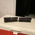 Bachmann Gauge B&o Blue/orange Painted Container Flatcar Set 18411. Fixed Price $20.00.