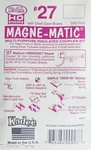 Kadee Ho #27 Plastic-shank Coupler Kit Magne-matic(r) -- Medium 9/32" Under. Fixed Price $6.50.