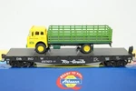 Athearn Ho D&rgw Rio Grande 40' Flat Car John Deere Ford Stake Truck 8132. Fixed Price $46.00.