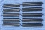 10 Pieces Of Genuine Bachmann Straight Black Ho Train Track E-z Sections. Fixed Price $15.00.