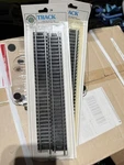 Bachmann Ho Track 44112 9" Straight Pieces Black Plastic Steel 1:87 Gauge. Fixed Price $5.99.