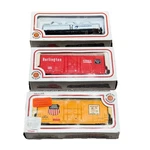 Lot Of 3 - Bachmann Ho Scale Train Car Freight Tank Burlington Up Cynamid. Fixed Price $29.17.