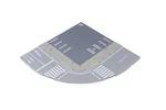 Kato Street Plate For Unitram Track Quarter Circle Inner Road Wit 41-101. Fixed Price $26.98.